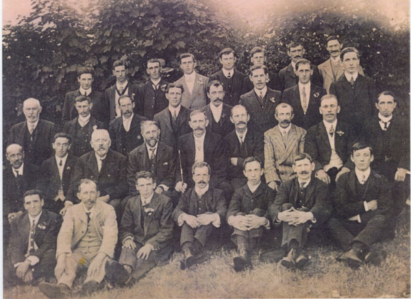 Copy of a Wesley Chapel Male Voice Choir photograph Llangwm Pembrokeshire